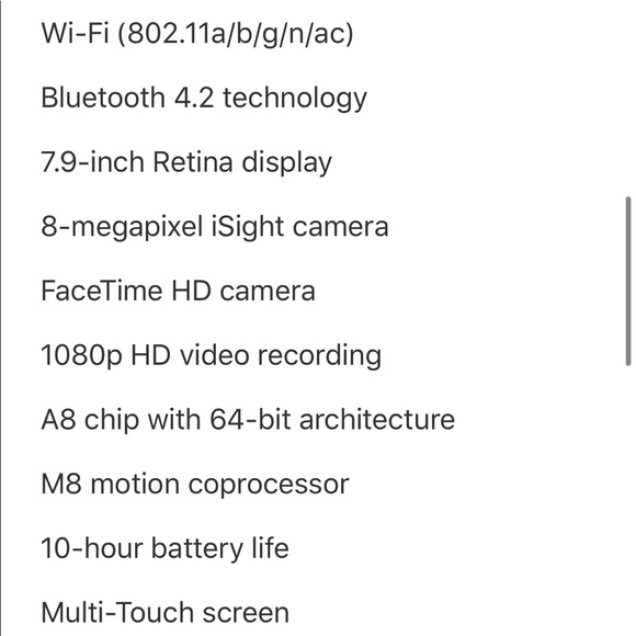 ipad mini 4 32 GB Apple wi fi wi-fi Brand New - Picture 4 of 8